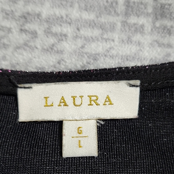 Aura Gray Blouse with Textured Shimmer - Picture 2 of 4